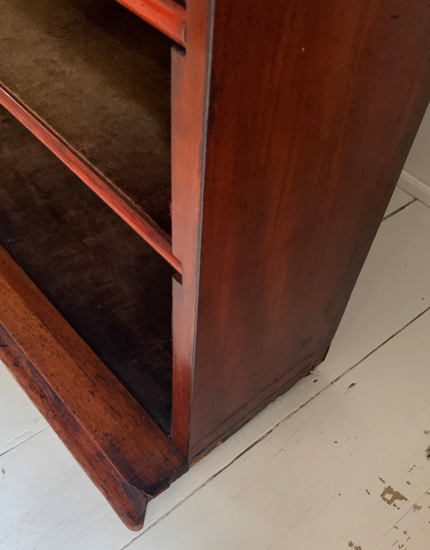 Victorian Mahogany Display Bookcase Apothecary Lockable Cabinet w/ Glazed Door