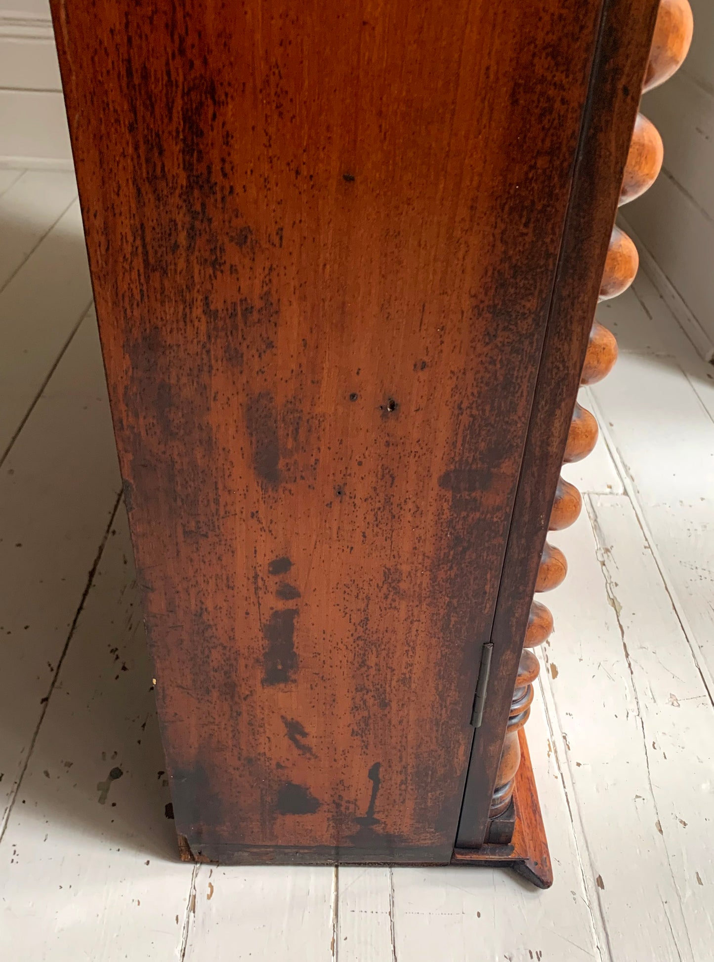 Victorian Mahogany Display Bookcase Apothecary Lockable Cabinet w/ Glazed Door
