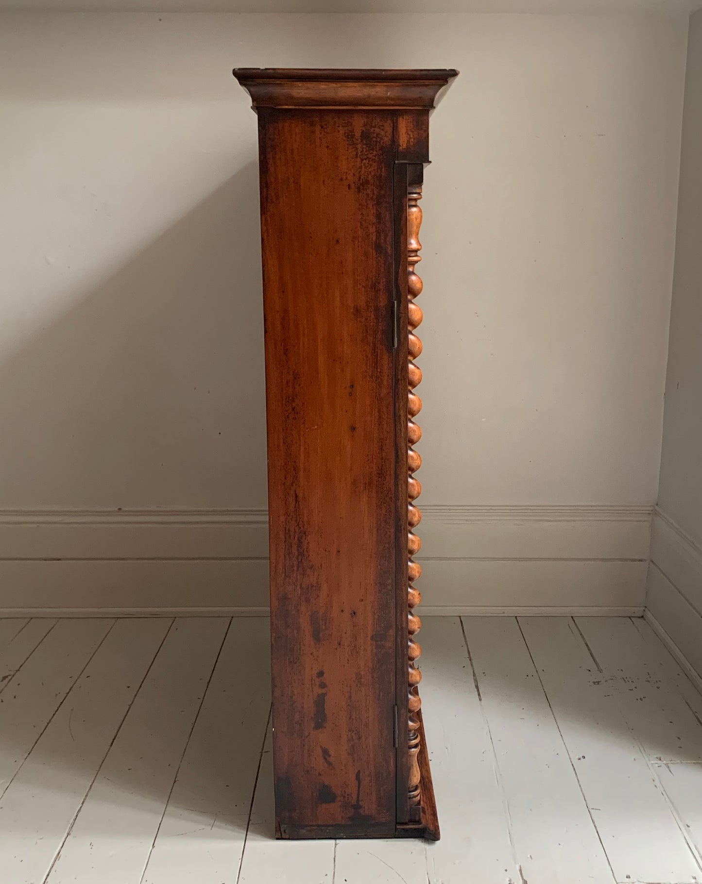 Victorian Mahogany Display Bookcase Apothecary Lockable Cabinet w/ Glazed Door