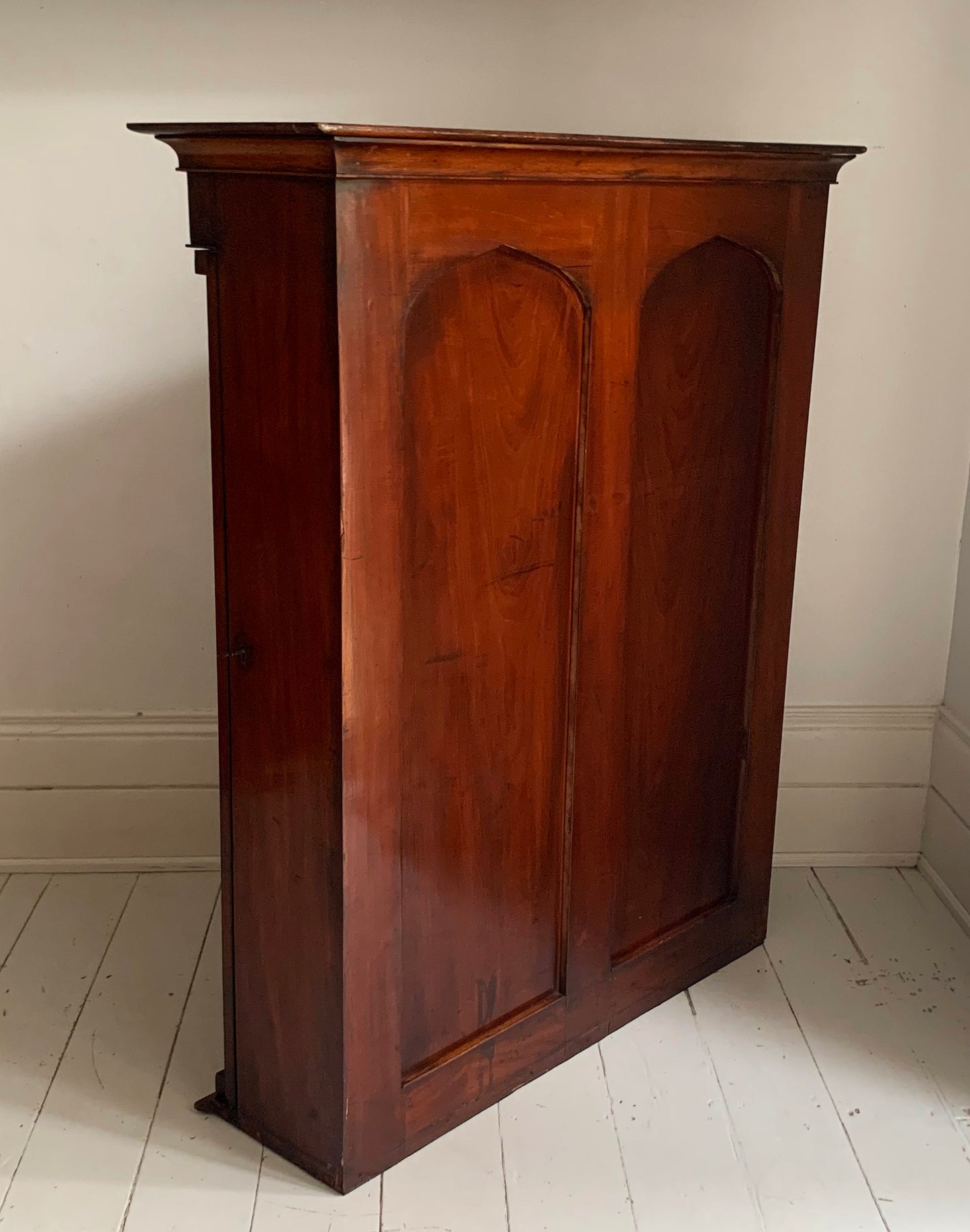 Victorian Mahogany Display Bookcase Apothecary Lockable Cabinet w/ Glazed Door