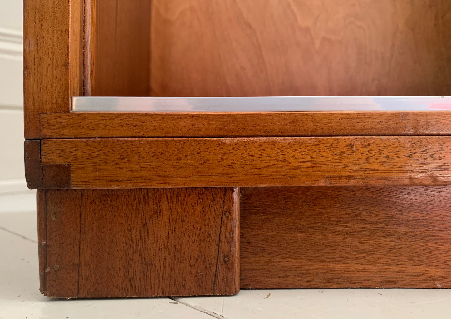 Vintage 1930s Modular Stacking Bookcase with Glazed Sliding Doors / Barristers