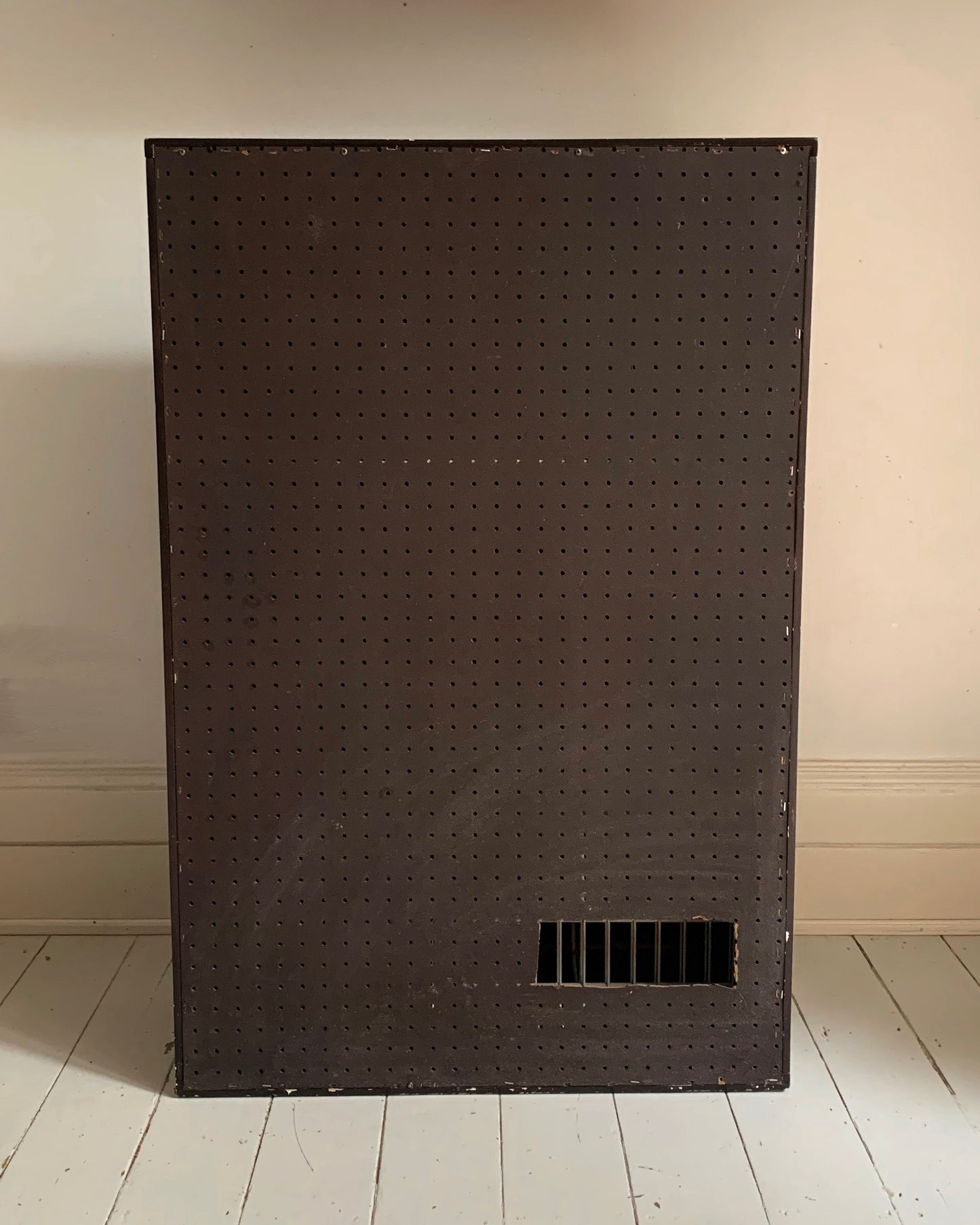 Vintage 1960s Italian Shoe Rack Cabinet, Dark Brown Lacquer Mid Century