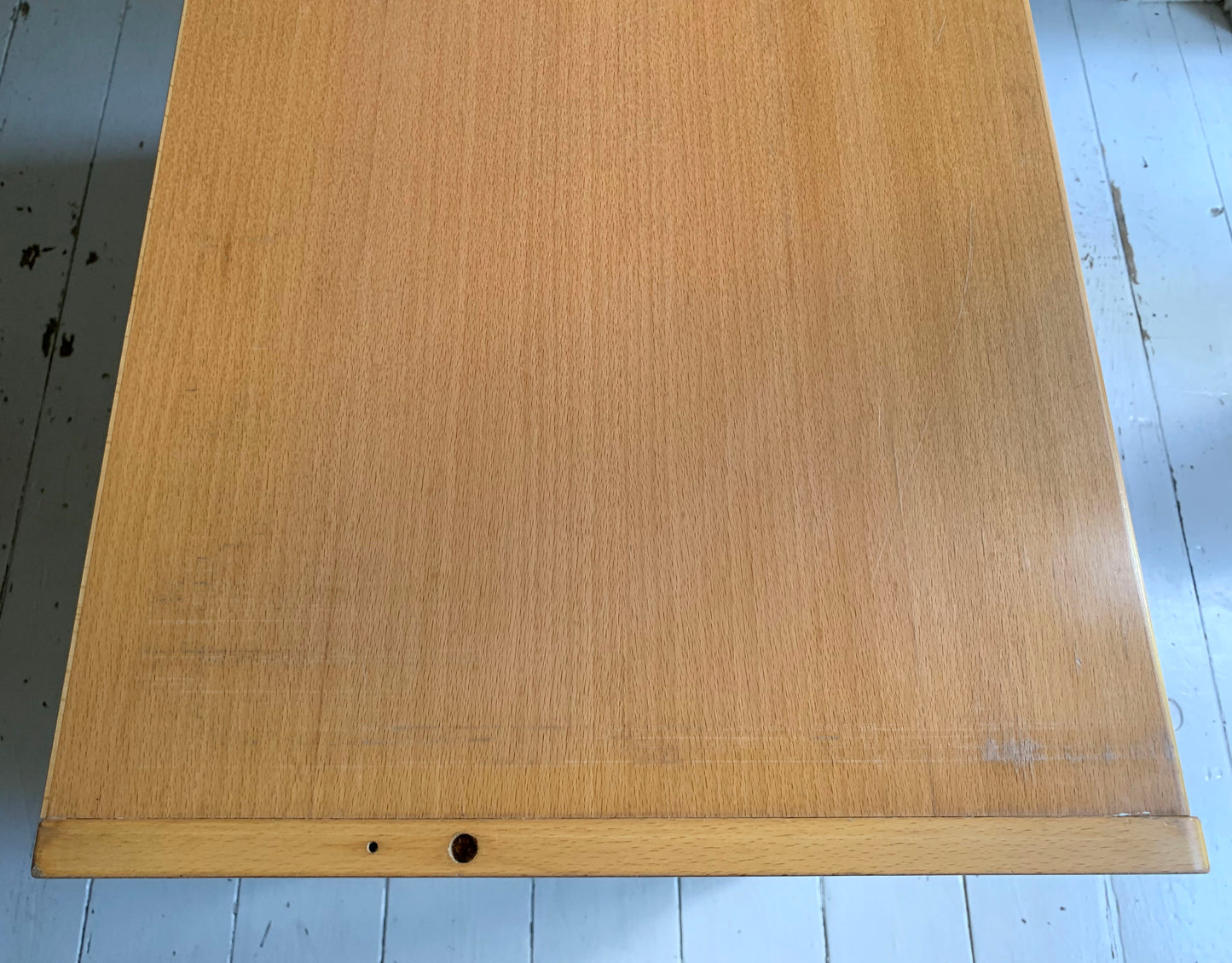 Vintage Scandi Style Pale Oak Tambour Storage / Filing / Media Vinyl Cabinet