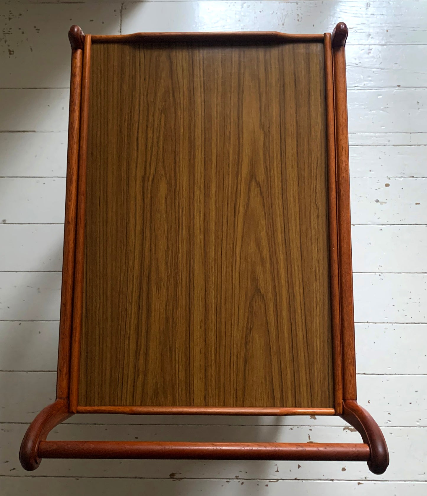 Vintage 1950s Teak Trolley with Removeable Trays - Drinks Tea Trolley / Bar Cart