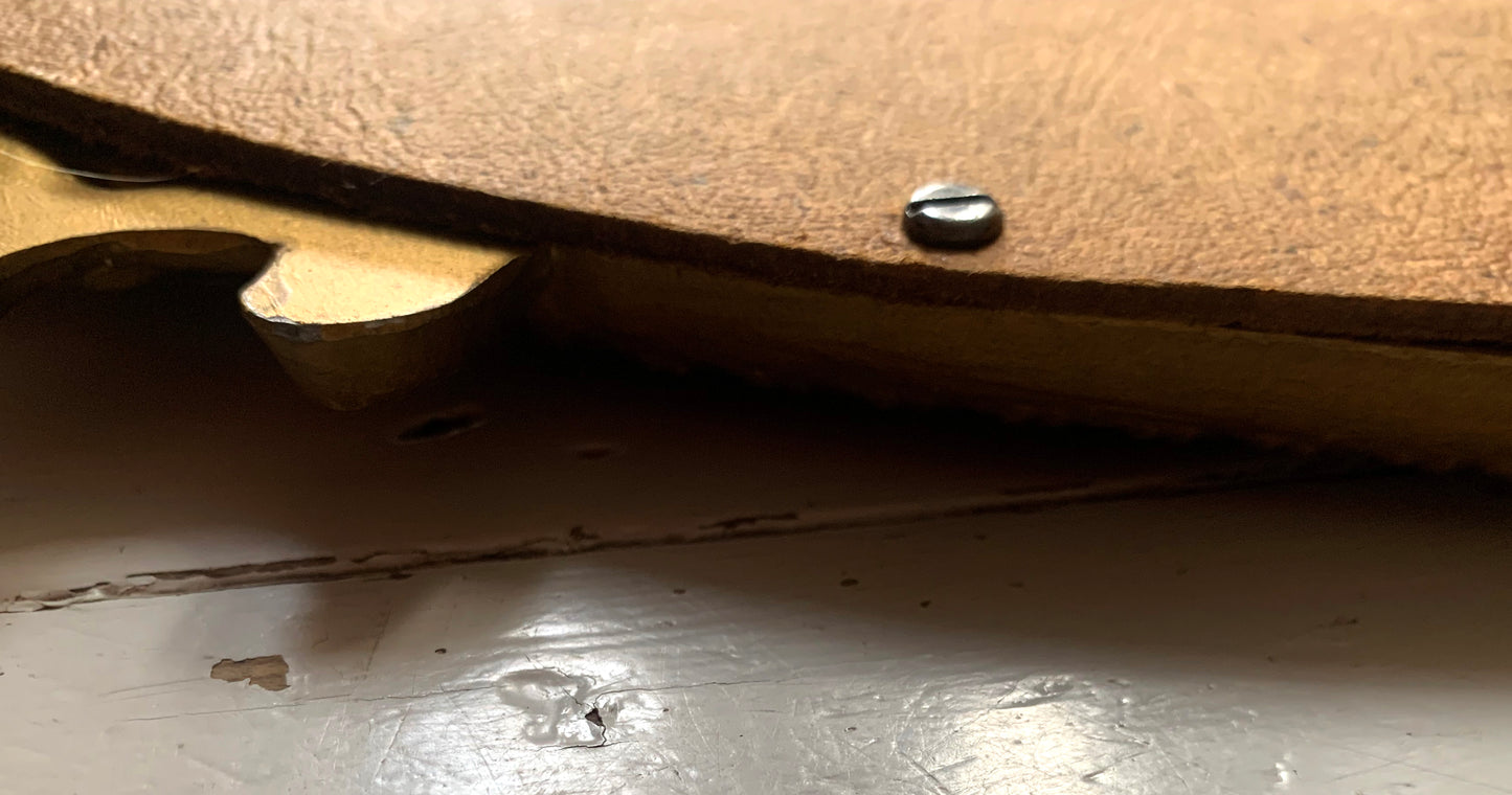 Vintage Cast Iron Gold Rococo Style Frame Oval Mirror - Portrait