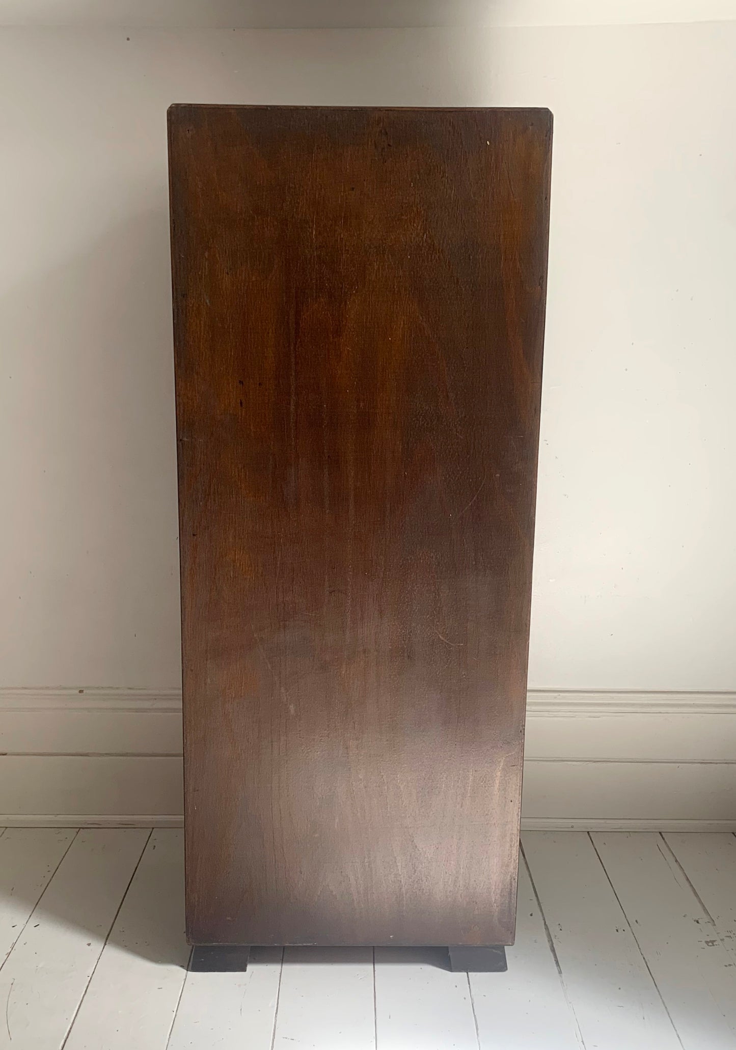 Vintage French Oak Tambour Free Standing Filing Cabinet With Pull Out Shelves