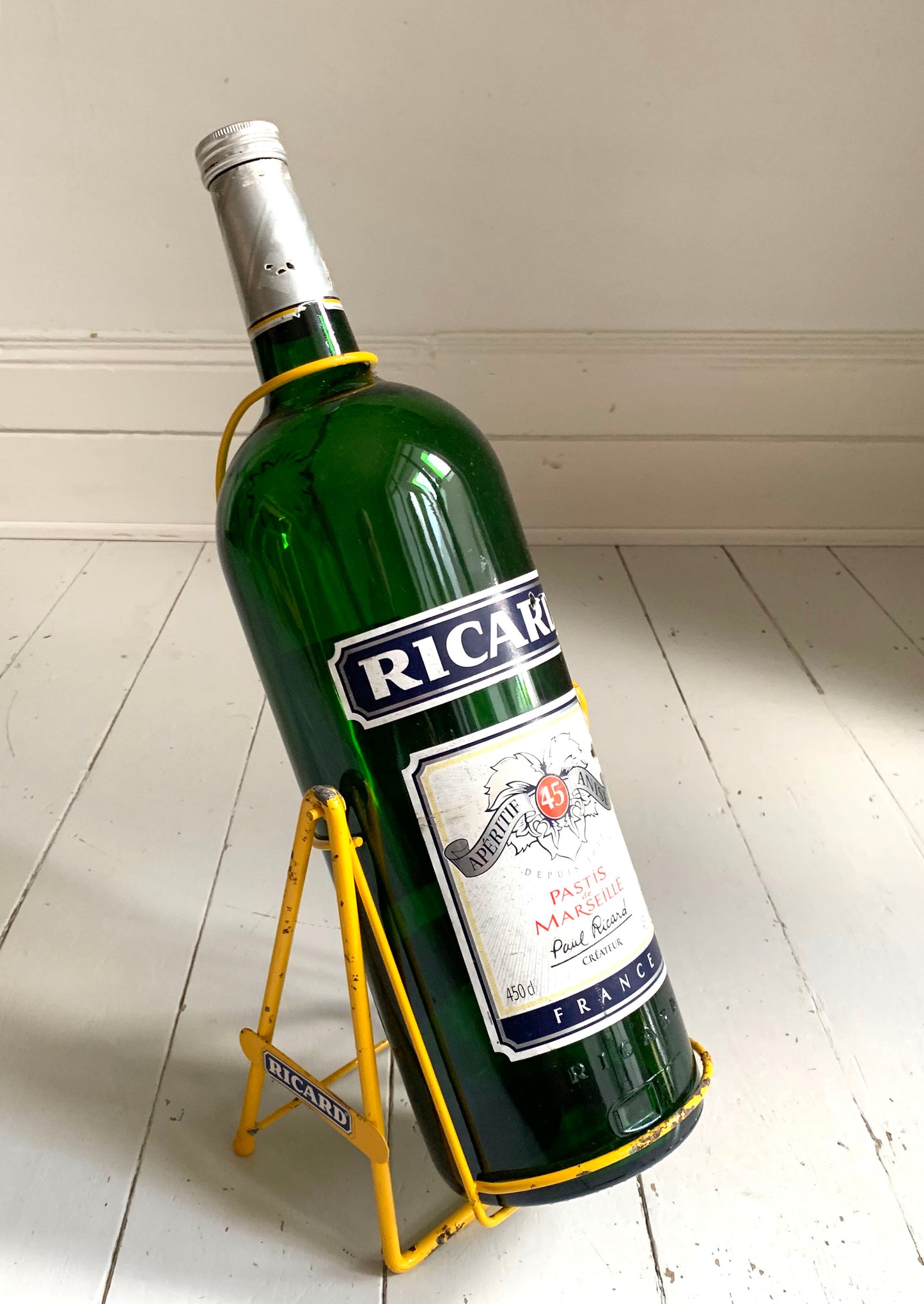 Vintage French Ricard 450cl Bottle On Swinging Pourer Stand, 49cm Promotional