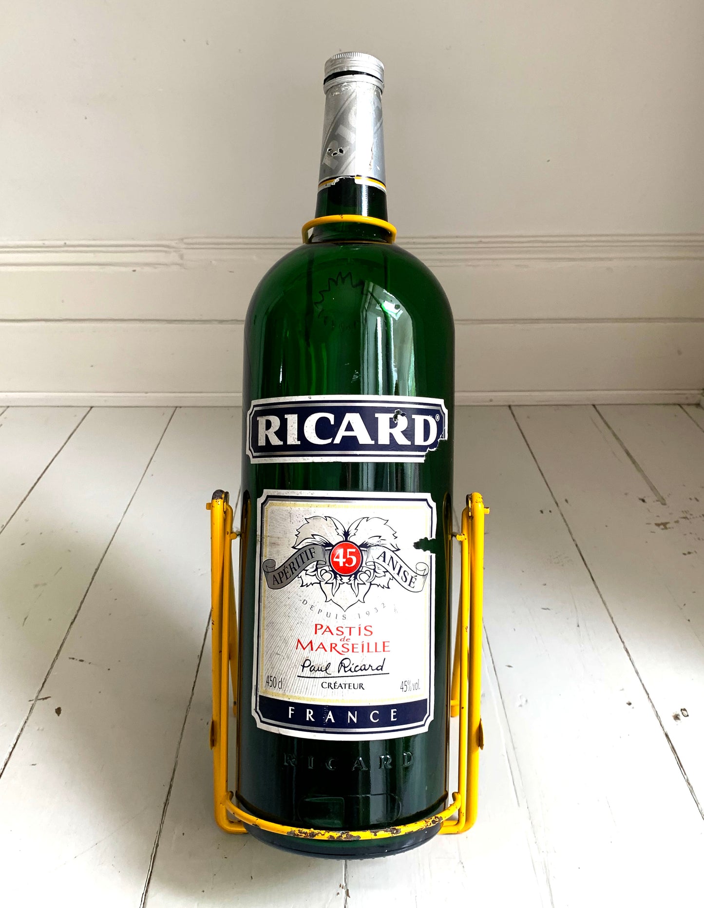 Vintage French Ricard 450cl Bottle On Swinging Pourer Stand, 49cm Promotional