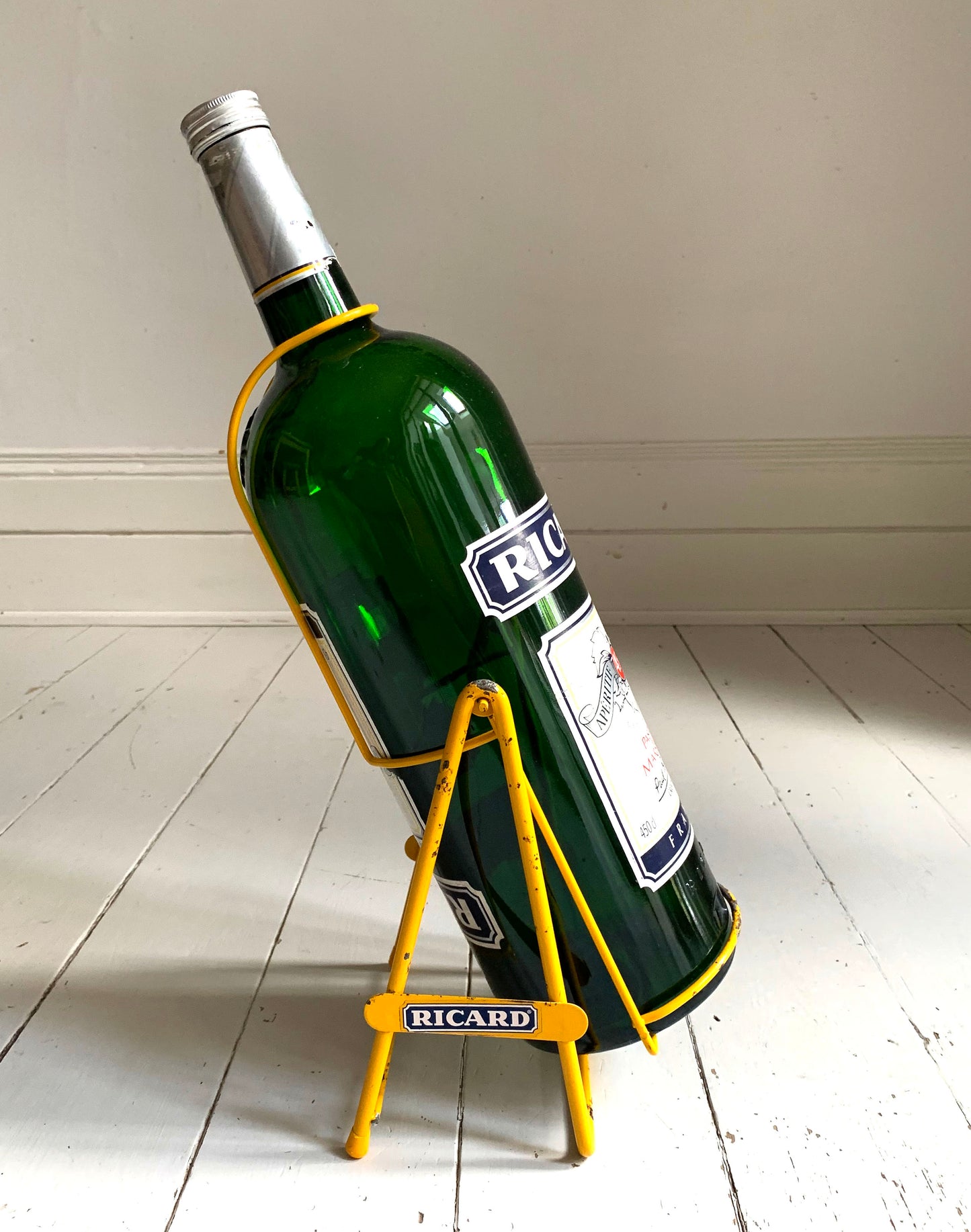 Vintage French Ricard 450cl Bottle On Swinging Pourer Stand, 49cm Promotional