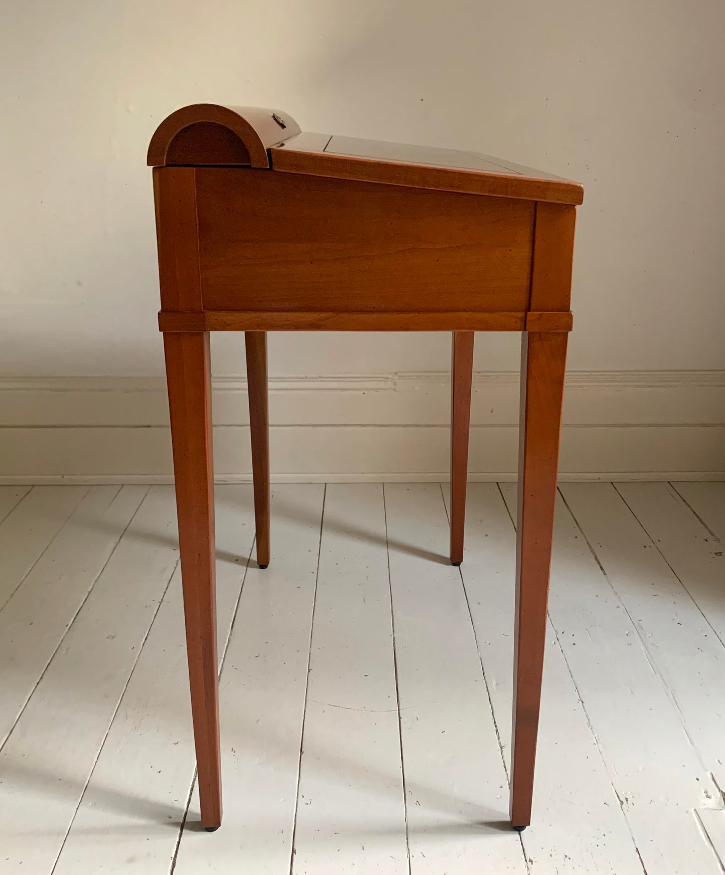 Vintage French Writing Desk by Grange, Leather Top Possibly Cherry Wood