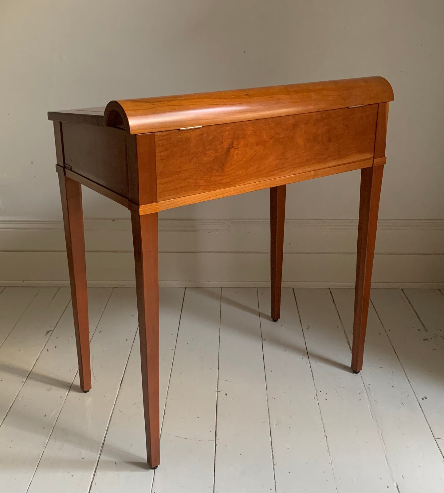 Vintage French Writing Desk by Grange, Leather Top Possibly Cherry Wood