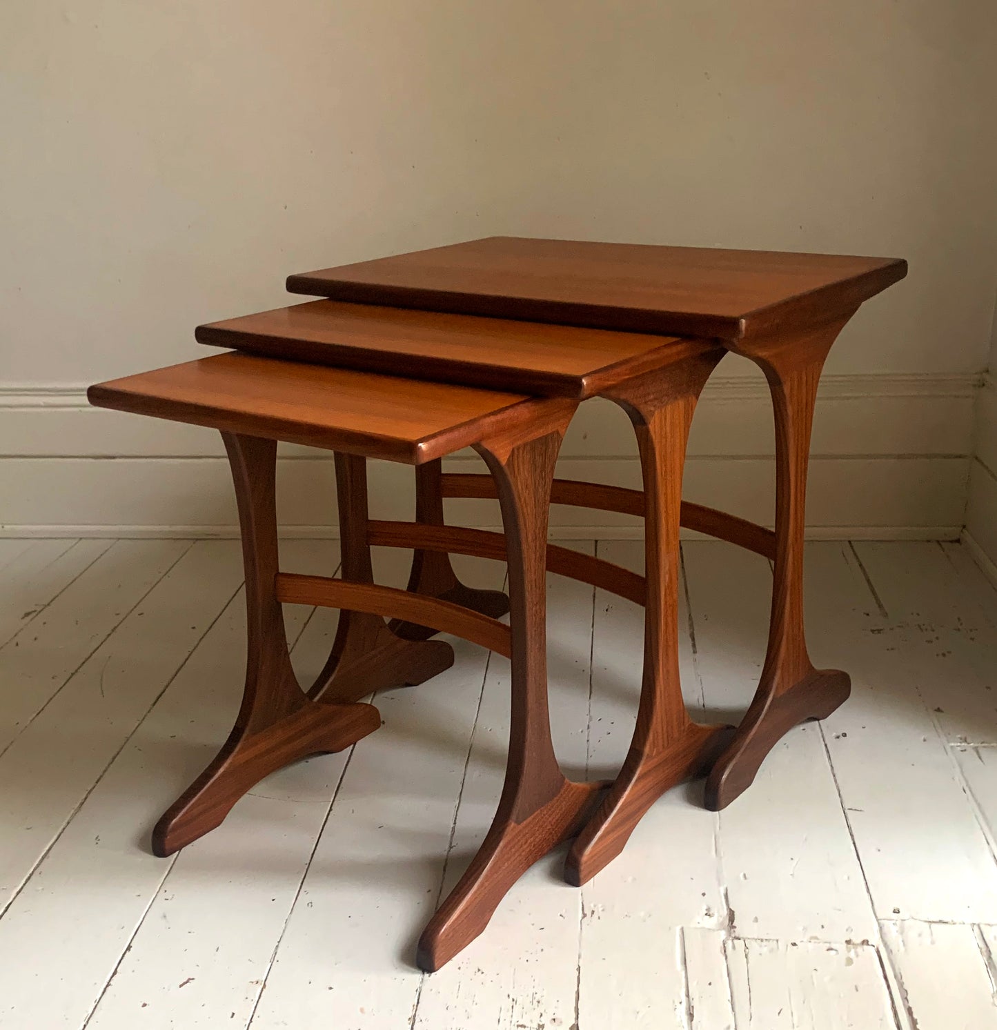 Vintage 1960s Teak GPlan Fresco Nest of Tables, Rectangular