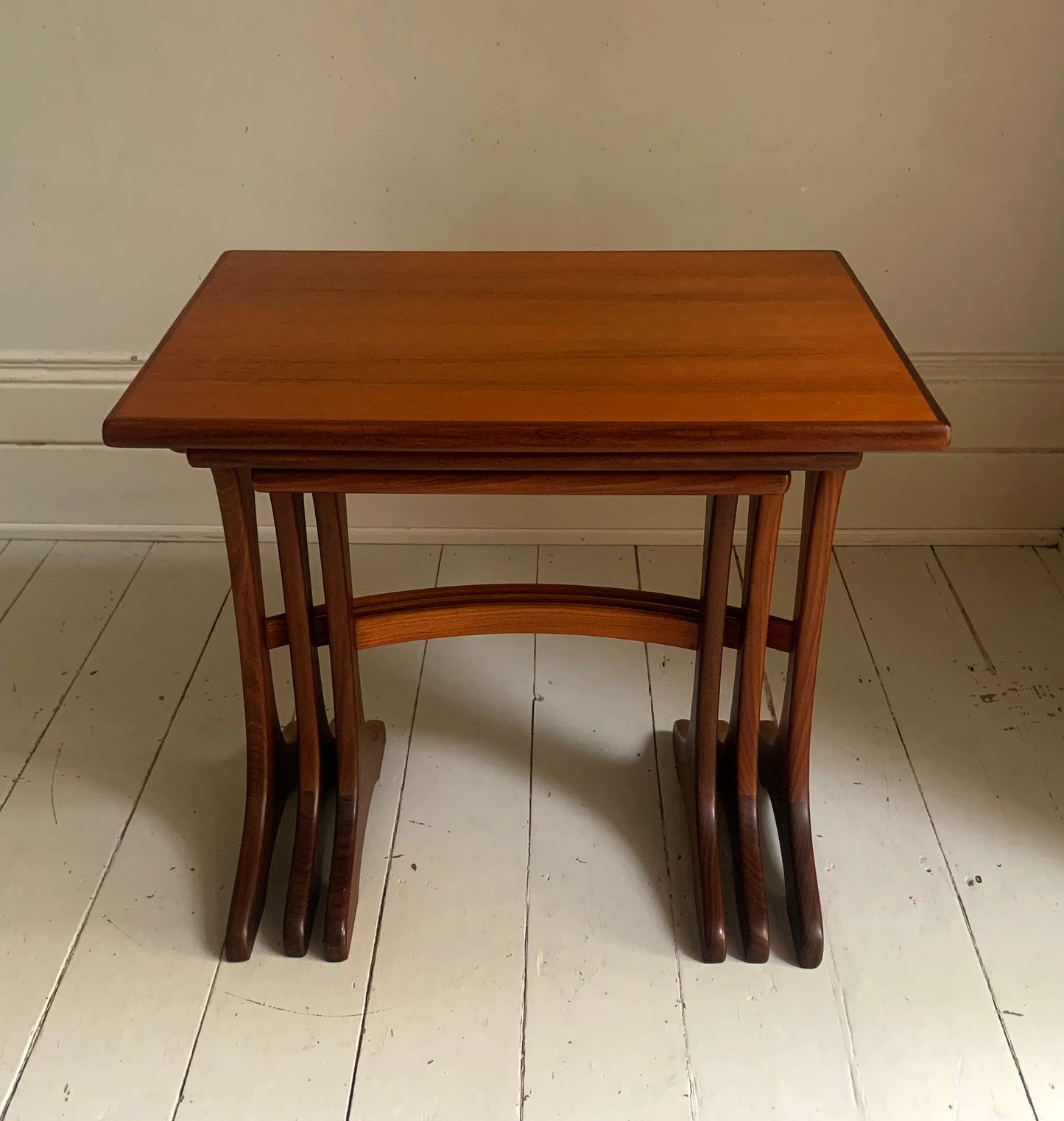 Vintage 1960s Teak GPlan Fresco Nest of Tables, Rectangular