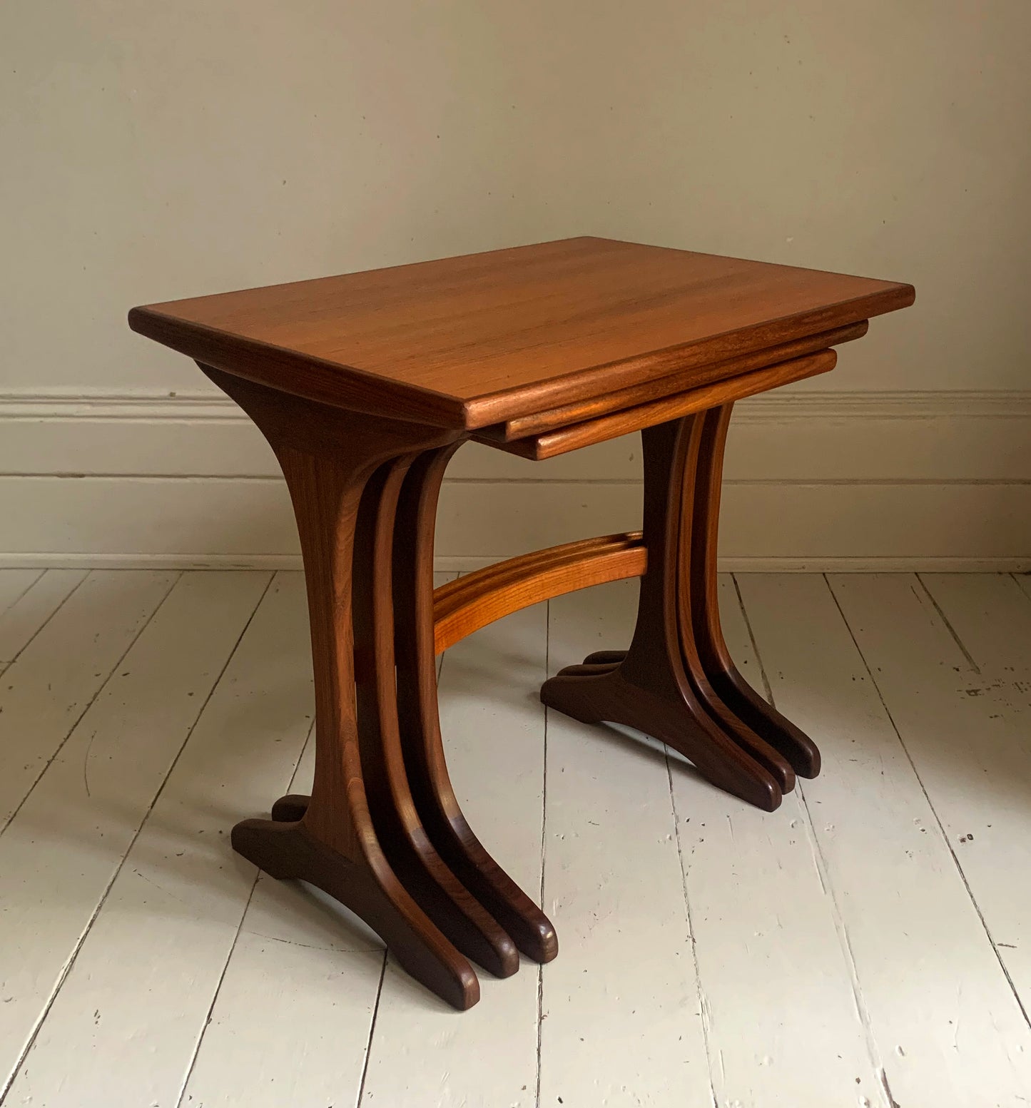 Vintage 1960s Teak GPlan Fresco Nest of Tables, Rectangular