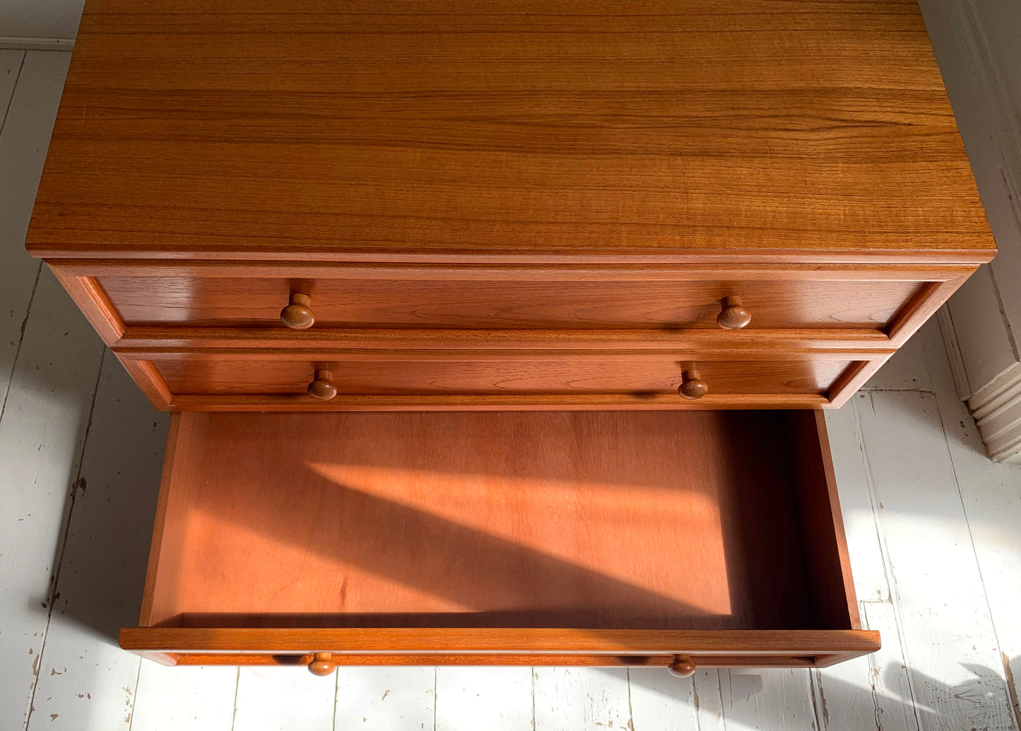 Vintage G Plan 'Albany' Teak Chest of Drawers, Low Boy, Three Drawers