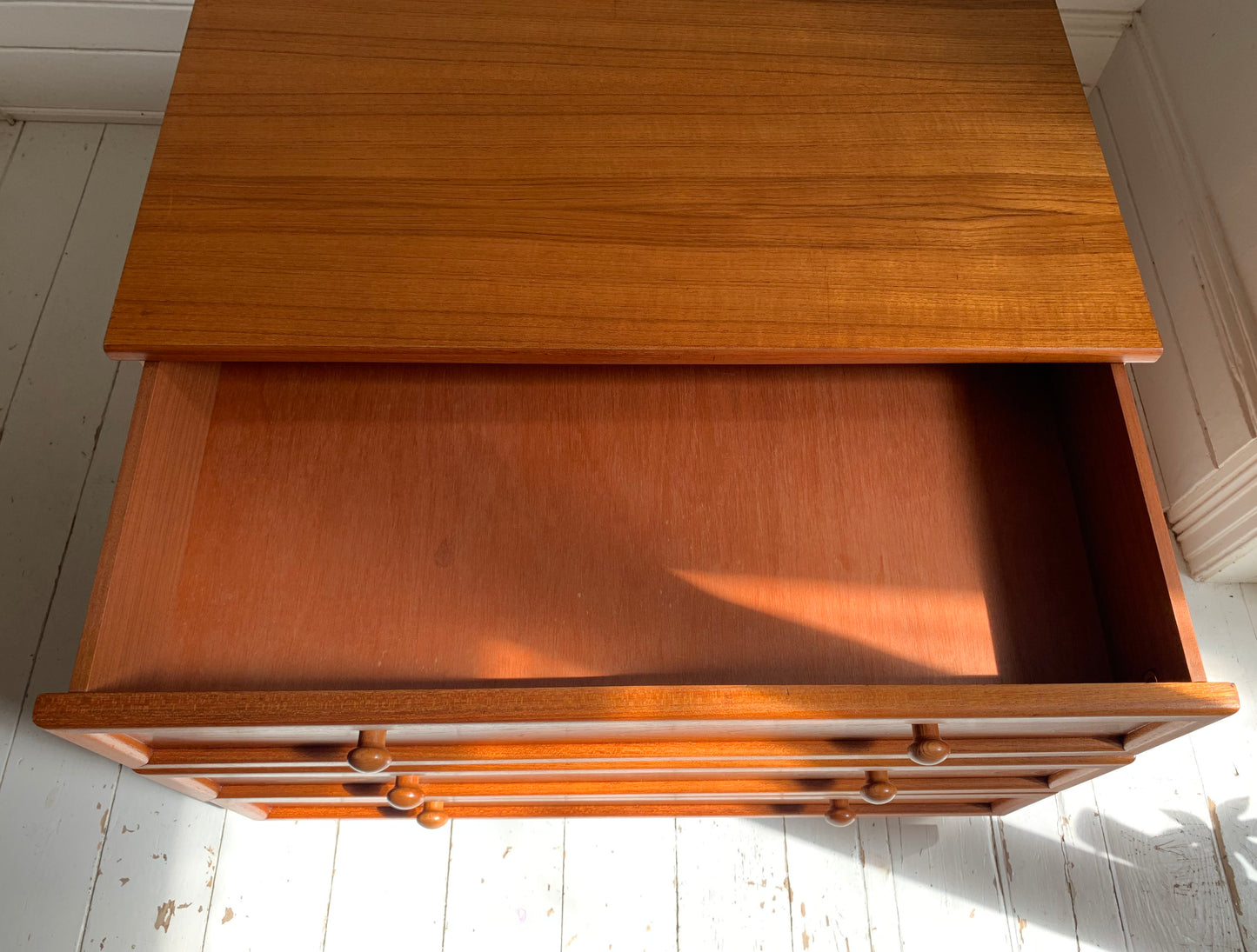 Vintage G Plan 'Albany' Teak Chest of Drawers, Low Boy, Three Drawers