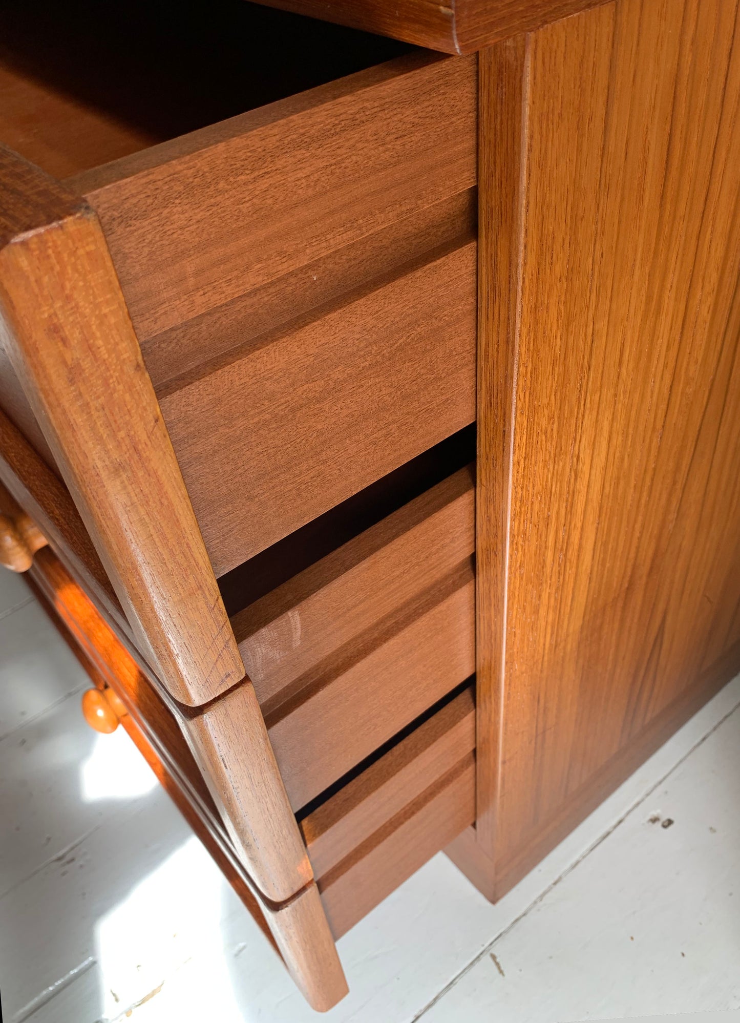 Vintage G Plan 'Albany' Teak Chest of Drawers, Low Boy, Three Drawers