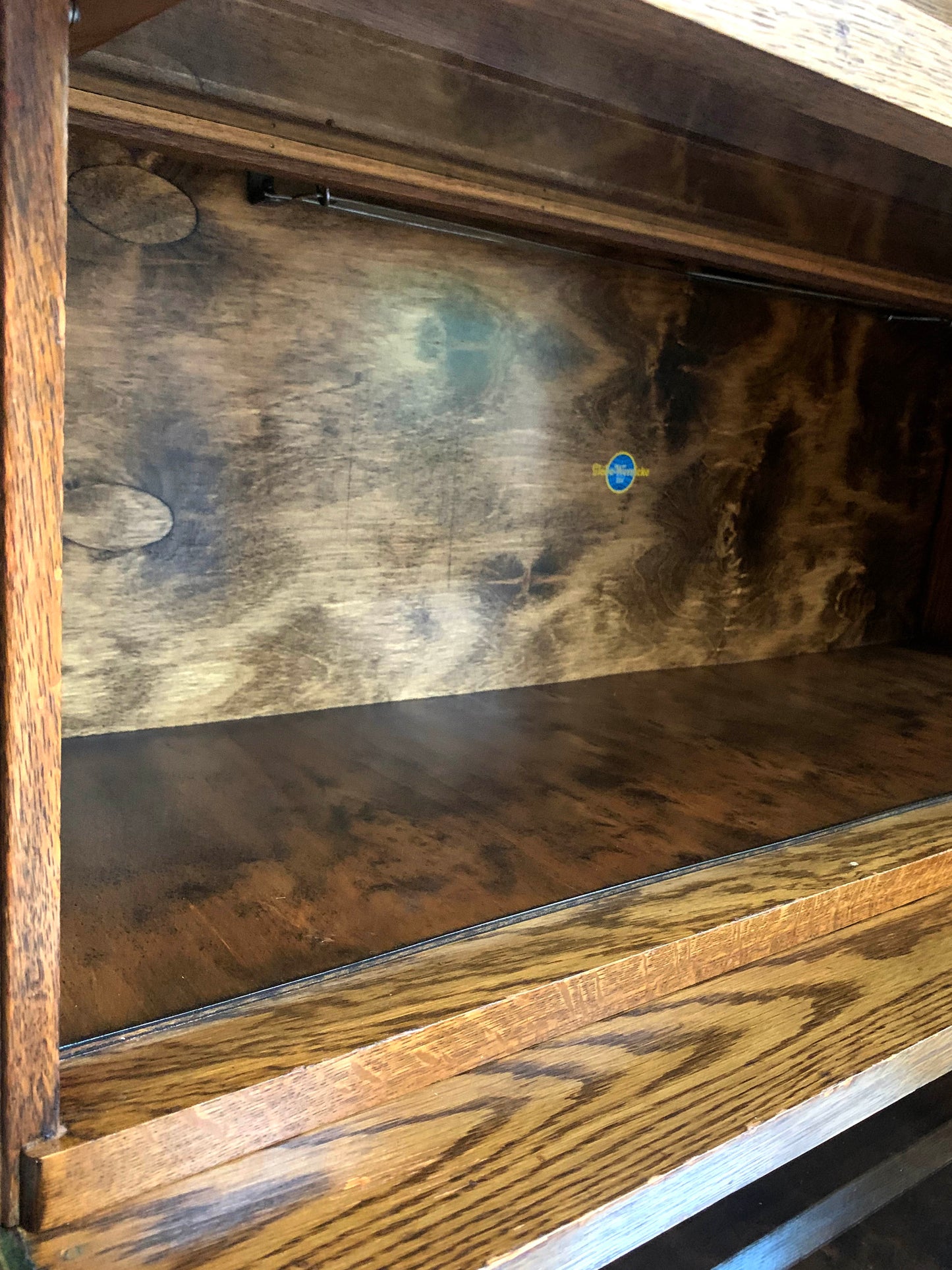 Antique Globe Wernicke Two-Tier Modular Barristers Stackable Bookcase