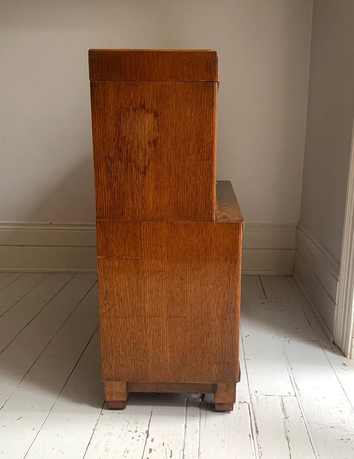 Antique Globe Wernicke Two-Tier Modular Barristers Stackable Bookcase