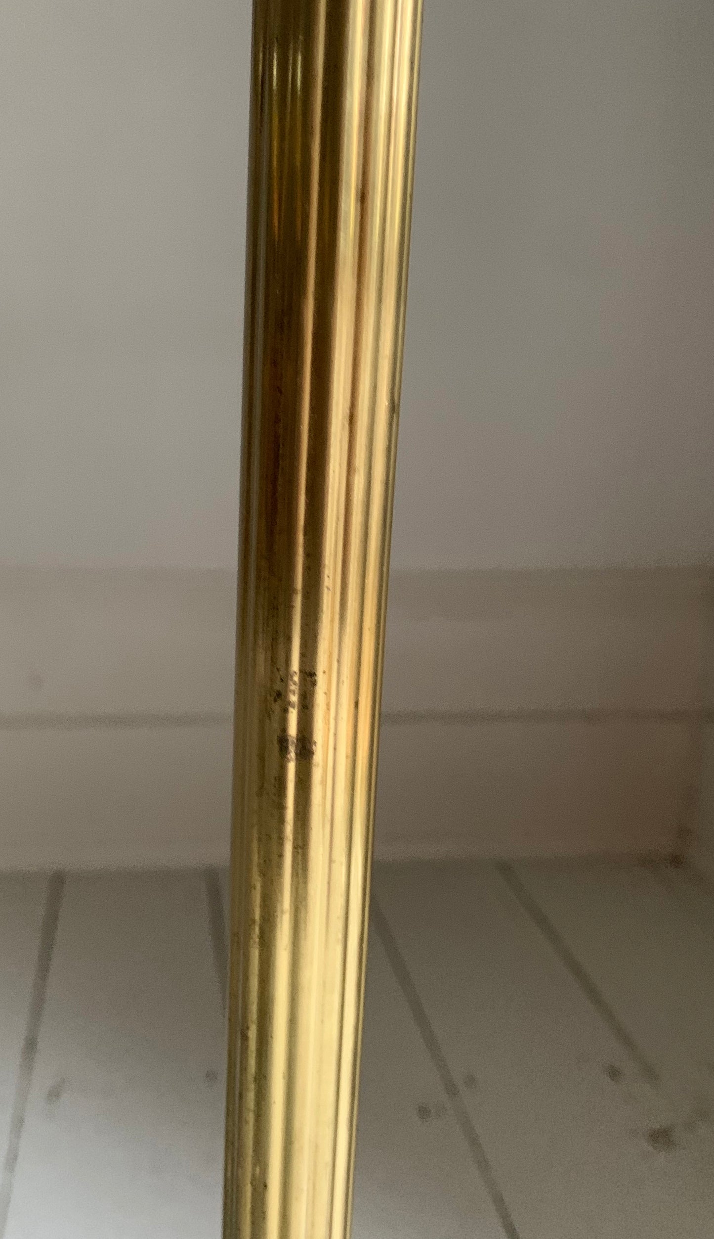 Vintage Hollywood Regency Neoclassical Brass Plated Drinks Trolley / Bar Cart