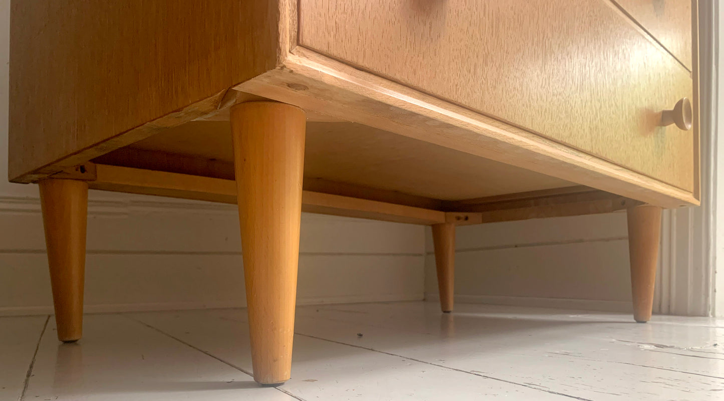 Mid Century Teak Four Drawer Chest of Drawers by Meredew Furniture
