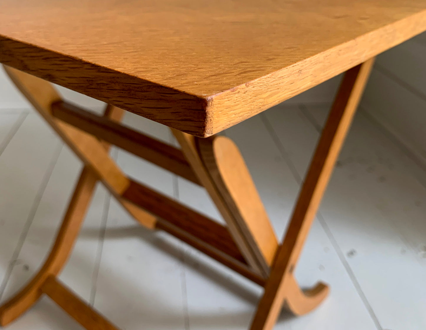 Vintage Mid Century Meredew Folding Small Side / Occasional Table
