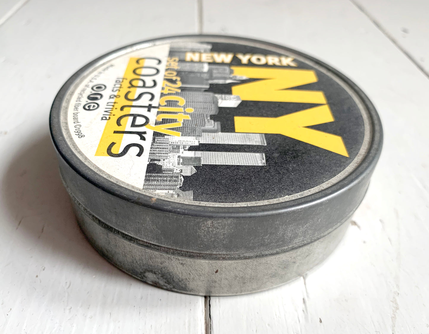 Vintage New York Set of 24 Facts & Trivia Cardboard Coasters