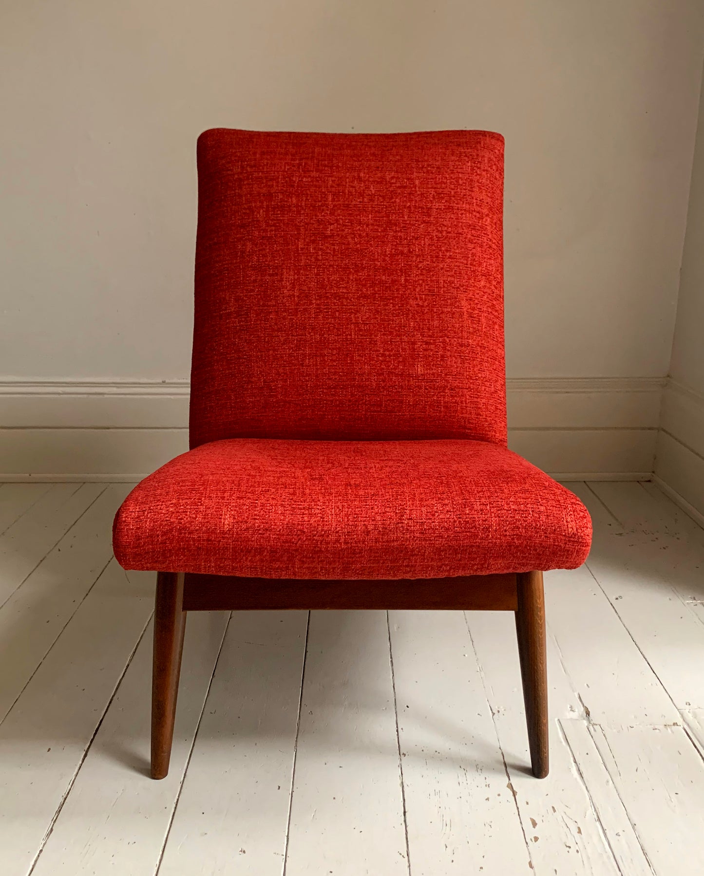 Parker Knoll Andante P.K.945/7 Cocktail Chair in Rich Red Fabric