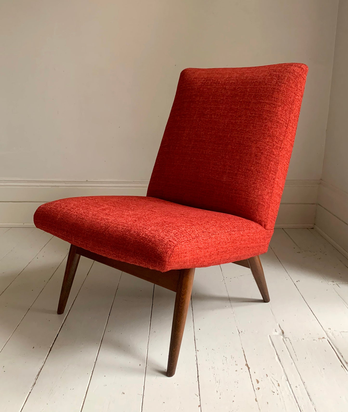 Parker Knoll Andante P.K.945/7 Cocktail Chair in Rich Red Fabric