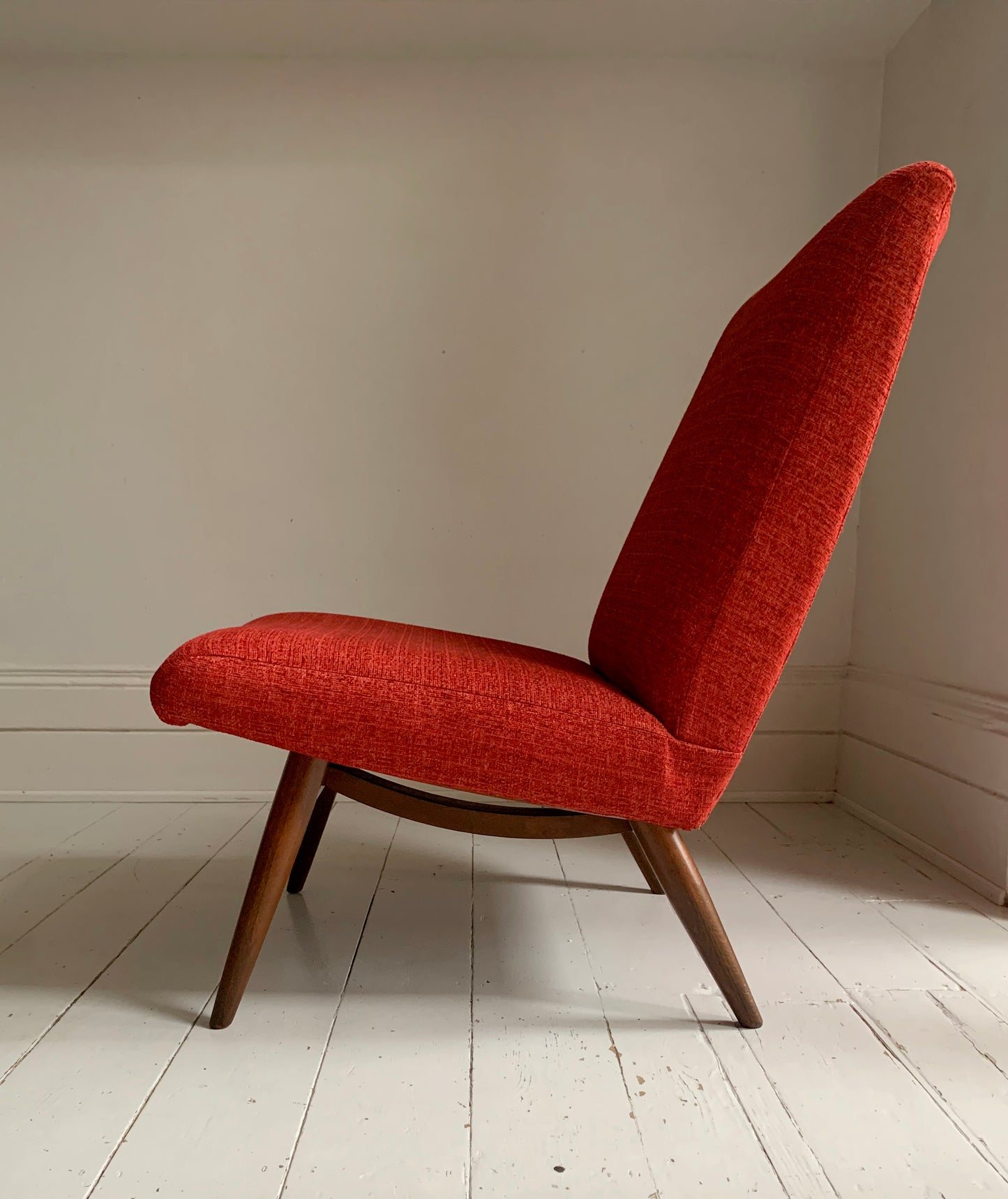 Parker Knoll Andante P.K.945/7 Cocktail Chair in Rich Red Fabric