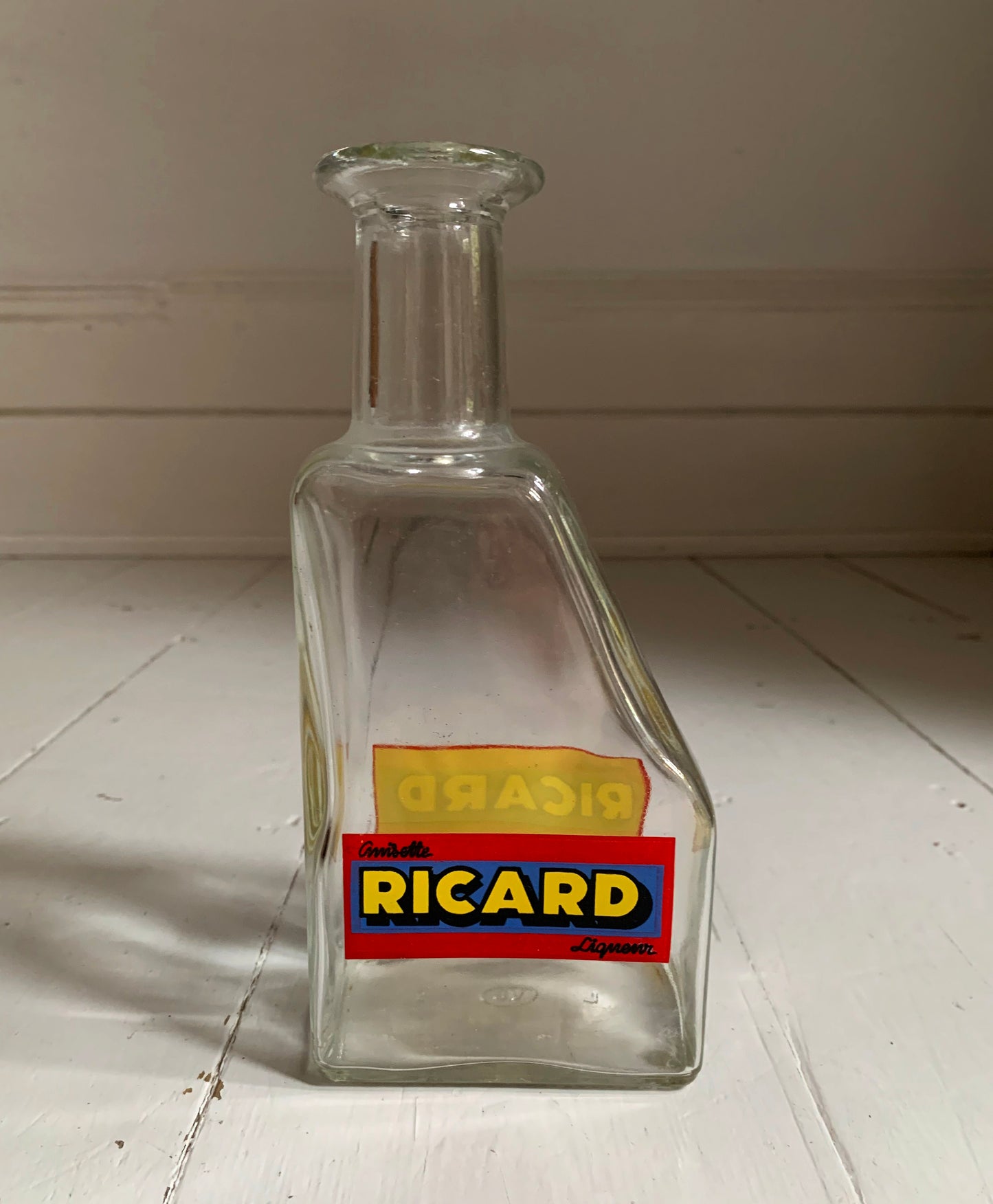 Vintage French Pastis Ricard Anisette Liqueur Water Bottle / Decanter / Carafe