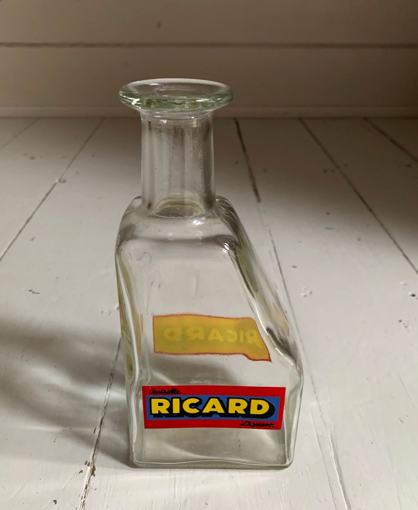Vintage French Pastis Ricard Anisette Liqueur Water Bottle / Decanter / Carafe