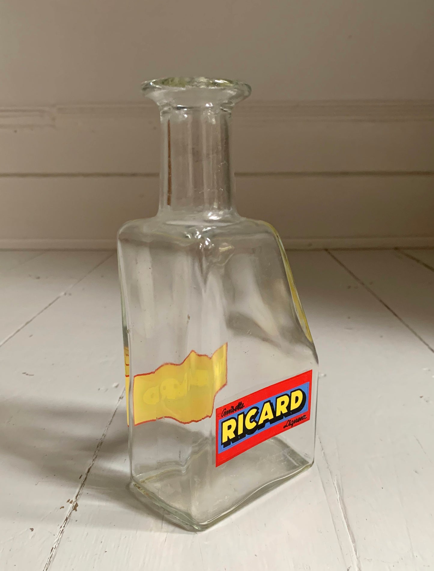 Vintage French Pastis Ricard Anisette Liqueur Water Bottle / Decanter / Carafe