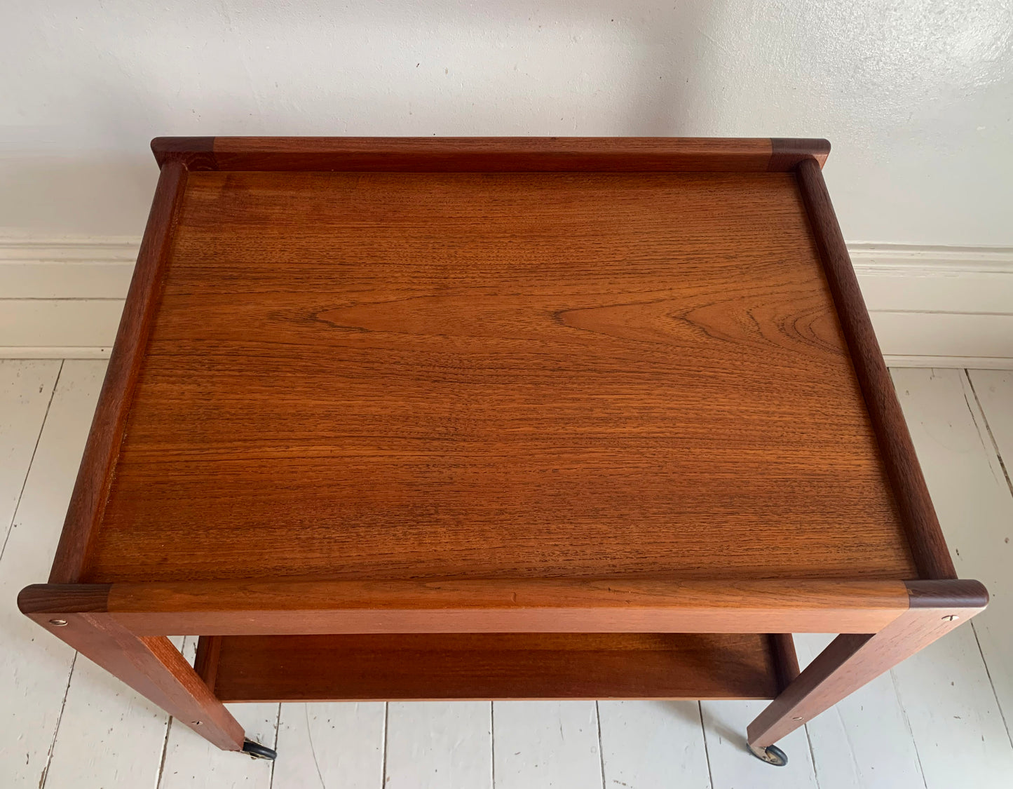 Vintage Teak Drinks Trolley / Bar Cart, Stewart Griffiths Furniture, Two Shelves