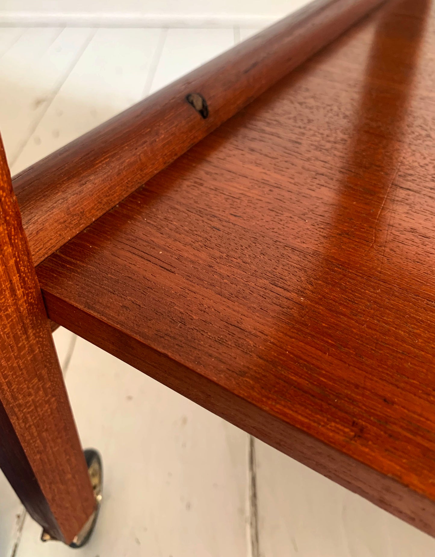 Vintage Teak Drinks Trolley / Bar Cart, Stewart Griffiths Furniture, Two Shelves