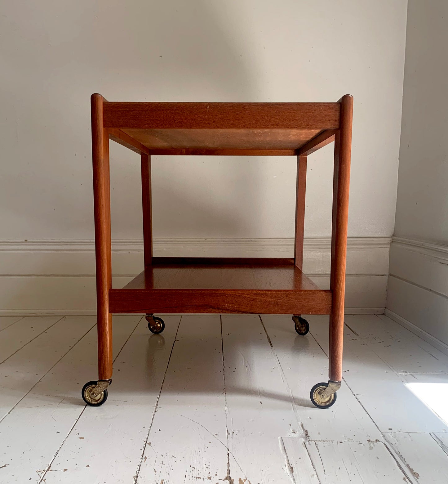 Vintage Teak Drinks Trolley / Bar Cart, Stewart Griffiths Furniture, Two Shelves