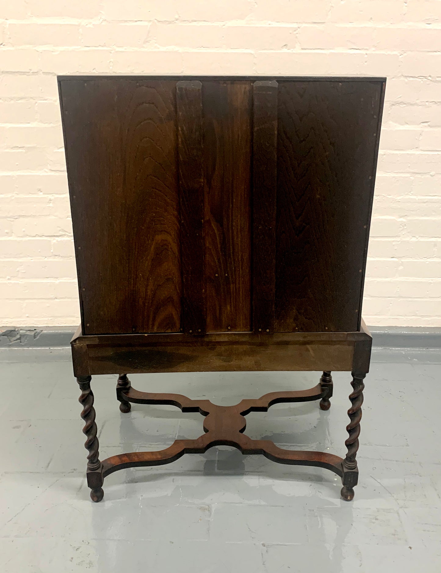 Stunning William & Mary Bureau Secretaire with Barley Twist Legs