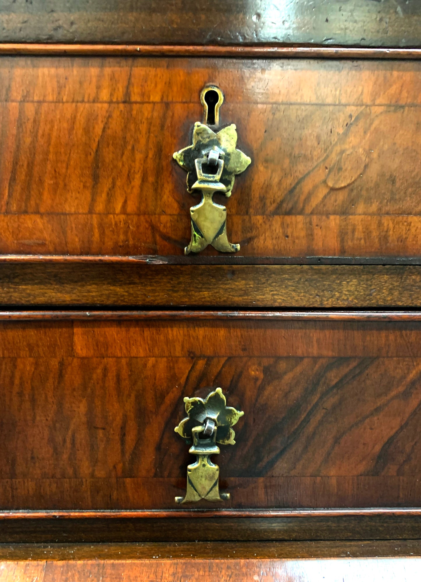 Stunning William & Mary Bureau Secretaire with Barley Twist Legs