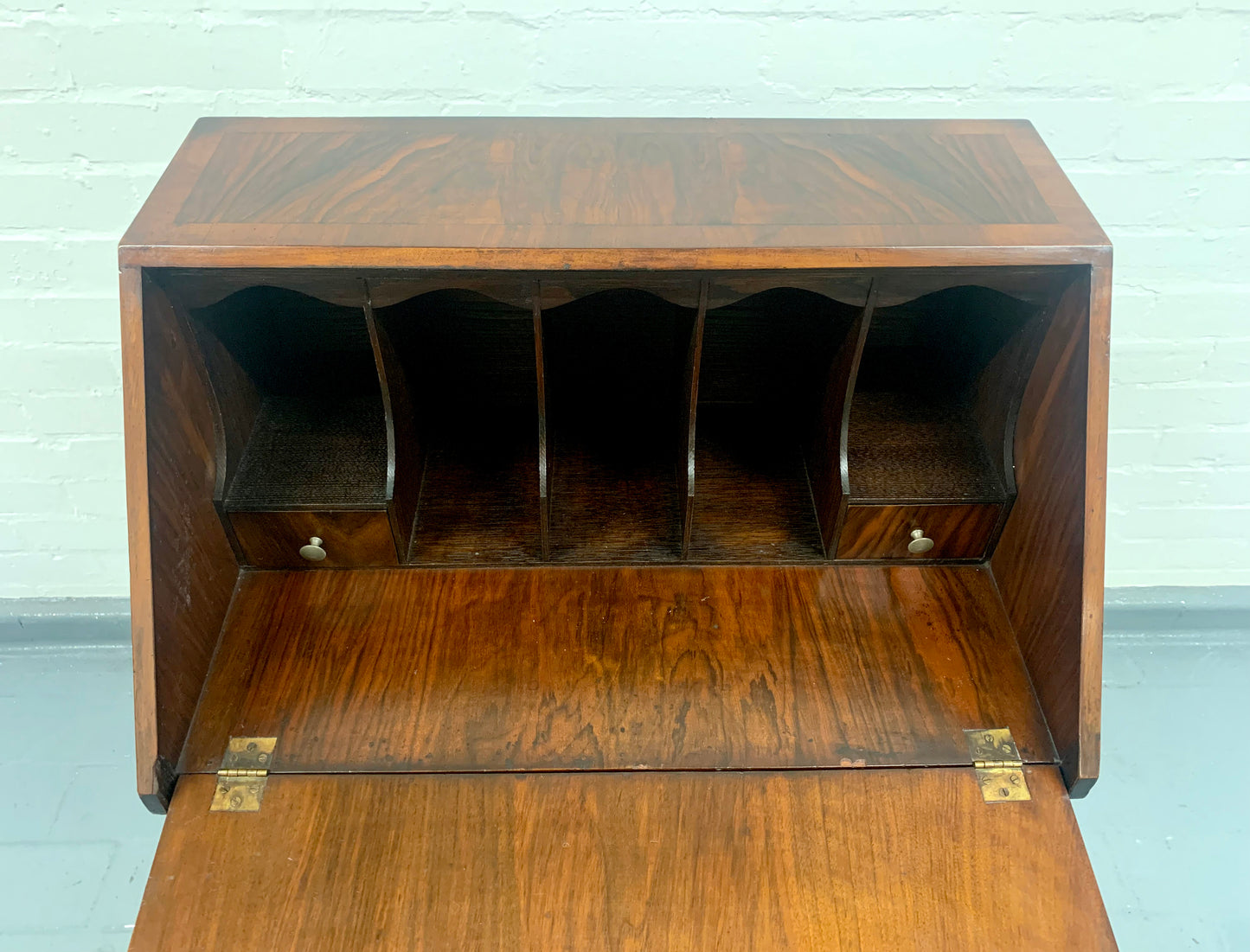 Stunning William & Mary Bureau Secretaire with Barley Twist Legs