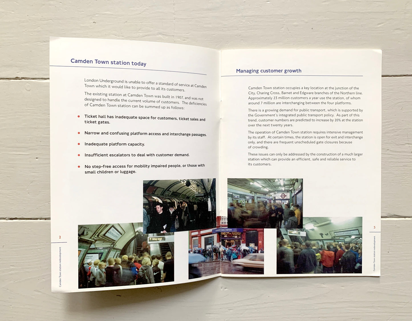 Camden Town Station Development Brochure From Dec' 2000 / London Underground