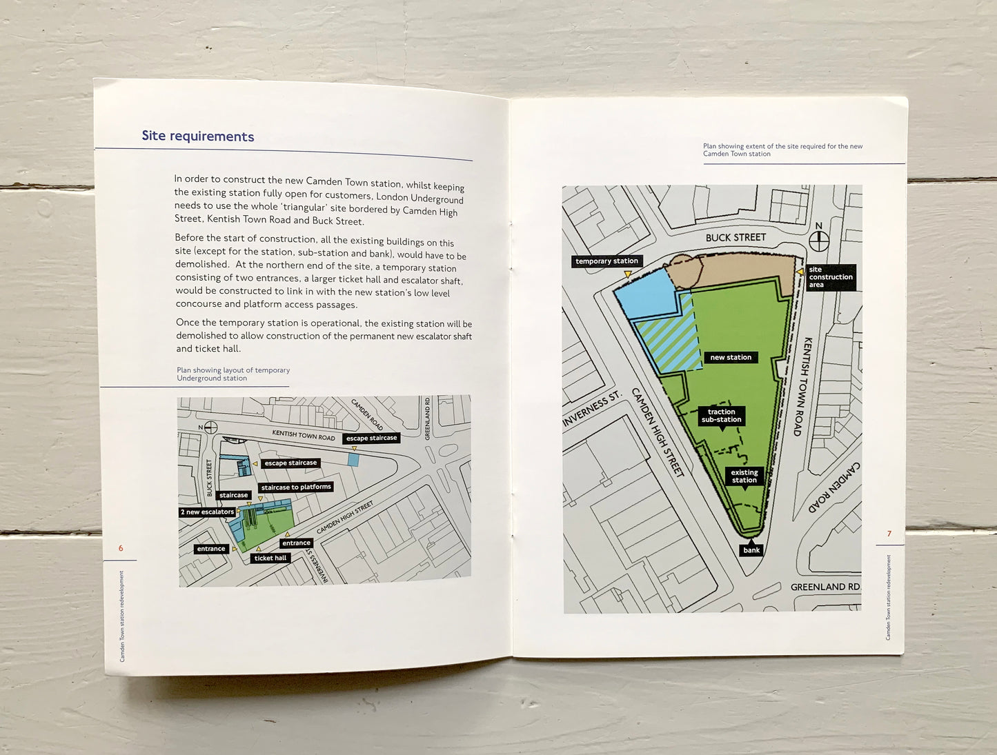 Camden Town Station Development Brochure From Dec' 2000 / London Underground