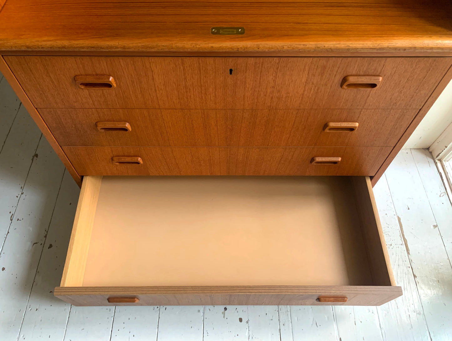 Stunning Mid Century Teak Roll Top Bureau / Writing Desk by Egon Ostergaard