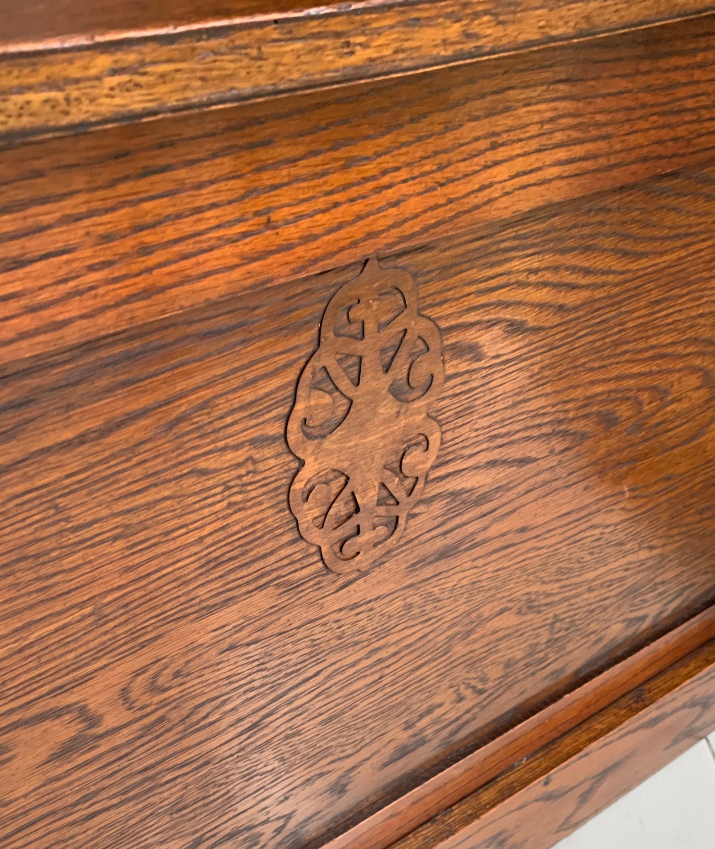 Antique Oak Arts & Craft Hall Seat / Settle /With Arms, Storage & Umbrella Trays