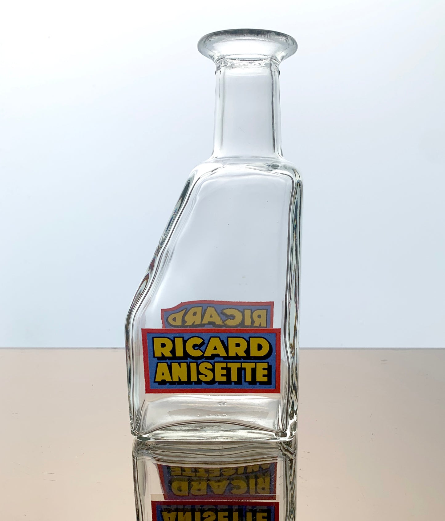 French Glass Pastis Carafe, Water Jug - 'Ricard Anisette'