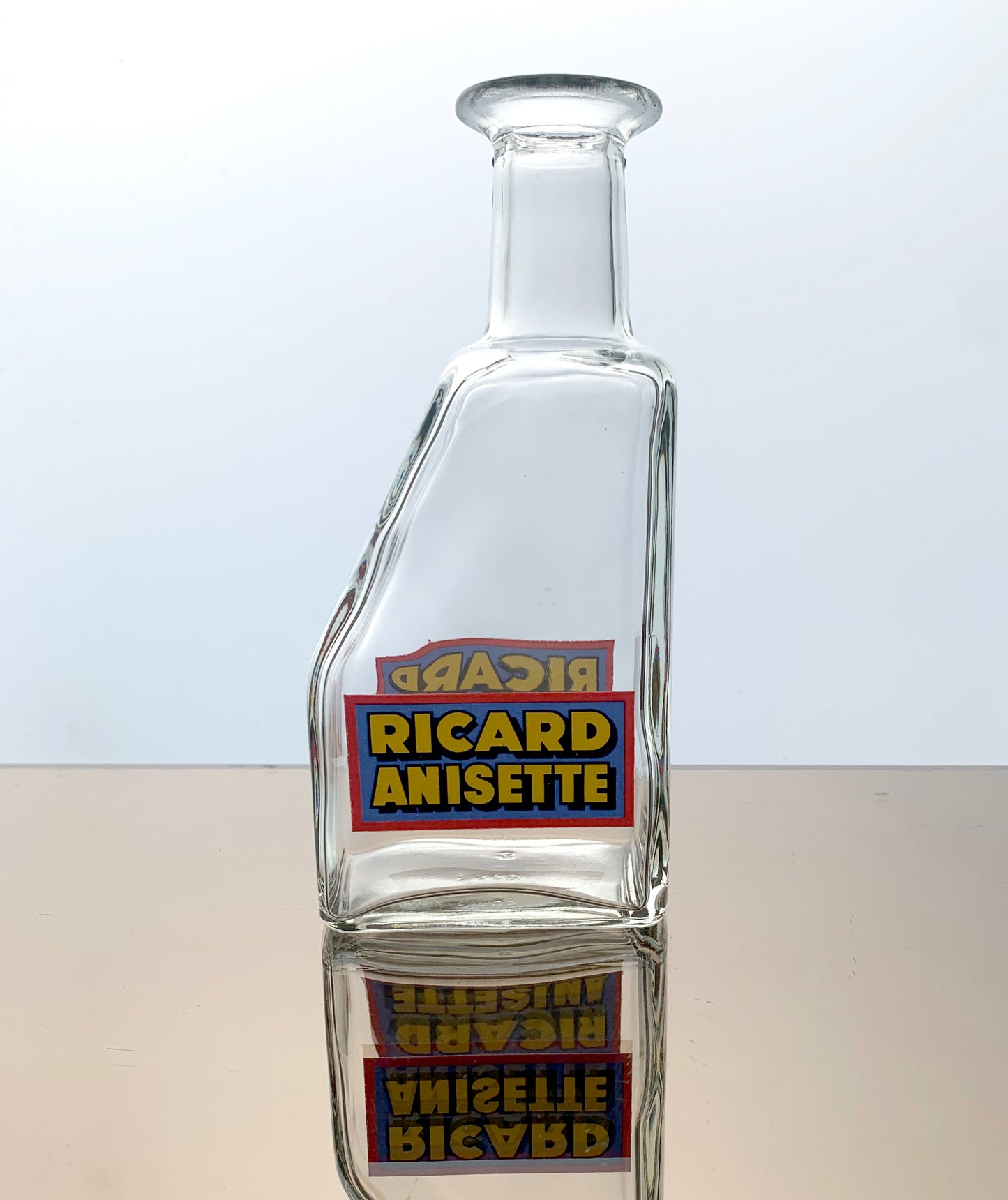 French Glass Pastis Carafe, Water Jug - 'Ricard Anisette'
