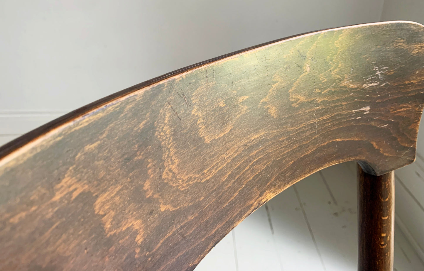A Pair of Crocodile Embossed Bentwood Cafe / Dining Chairs, a rare find