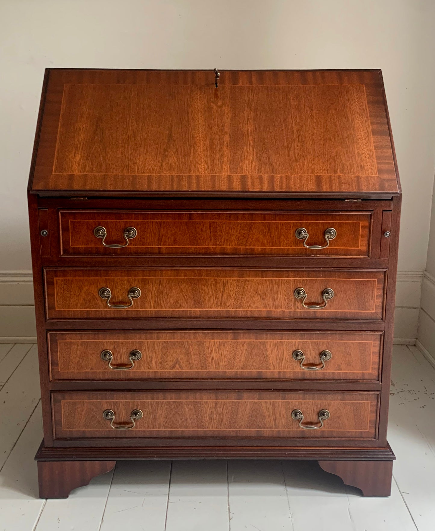 Stunning Georgian Style Fall Front Bureau / Secretaire / Writing Desk