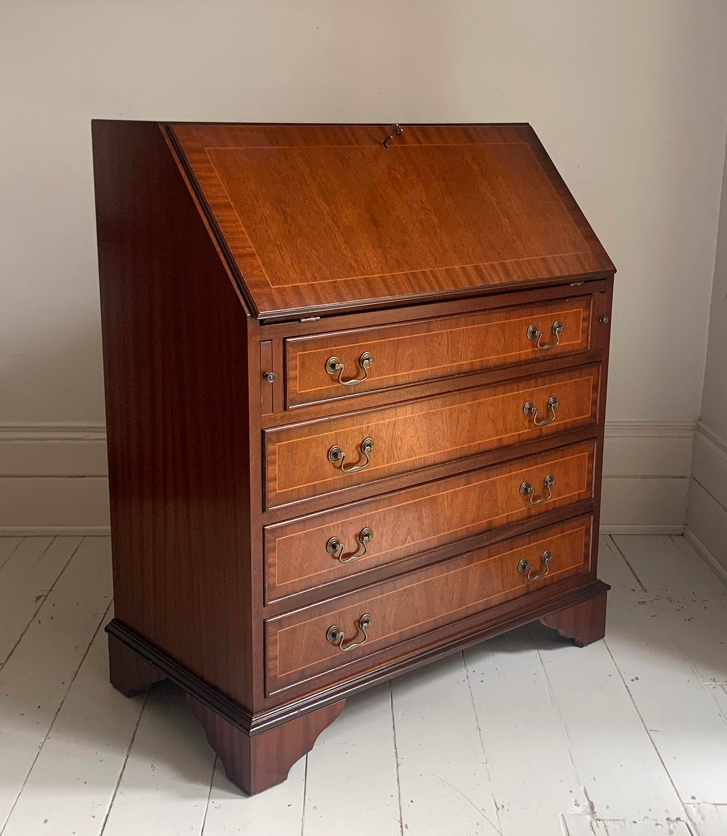 Stunning Georgian Style Fall Front Bureau / Secretaire / Writing Desk