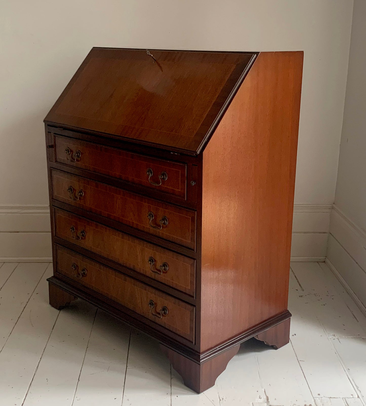 Stunning Georgian Style Fall Front Bureau / Secretaire / Writing Desk