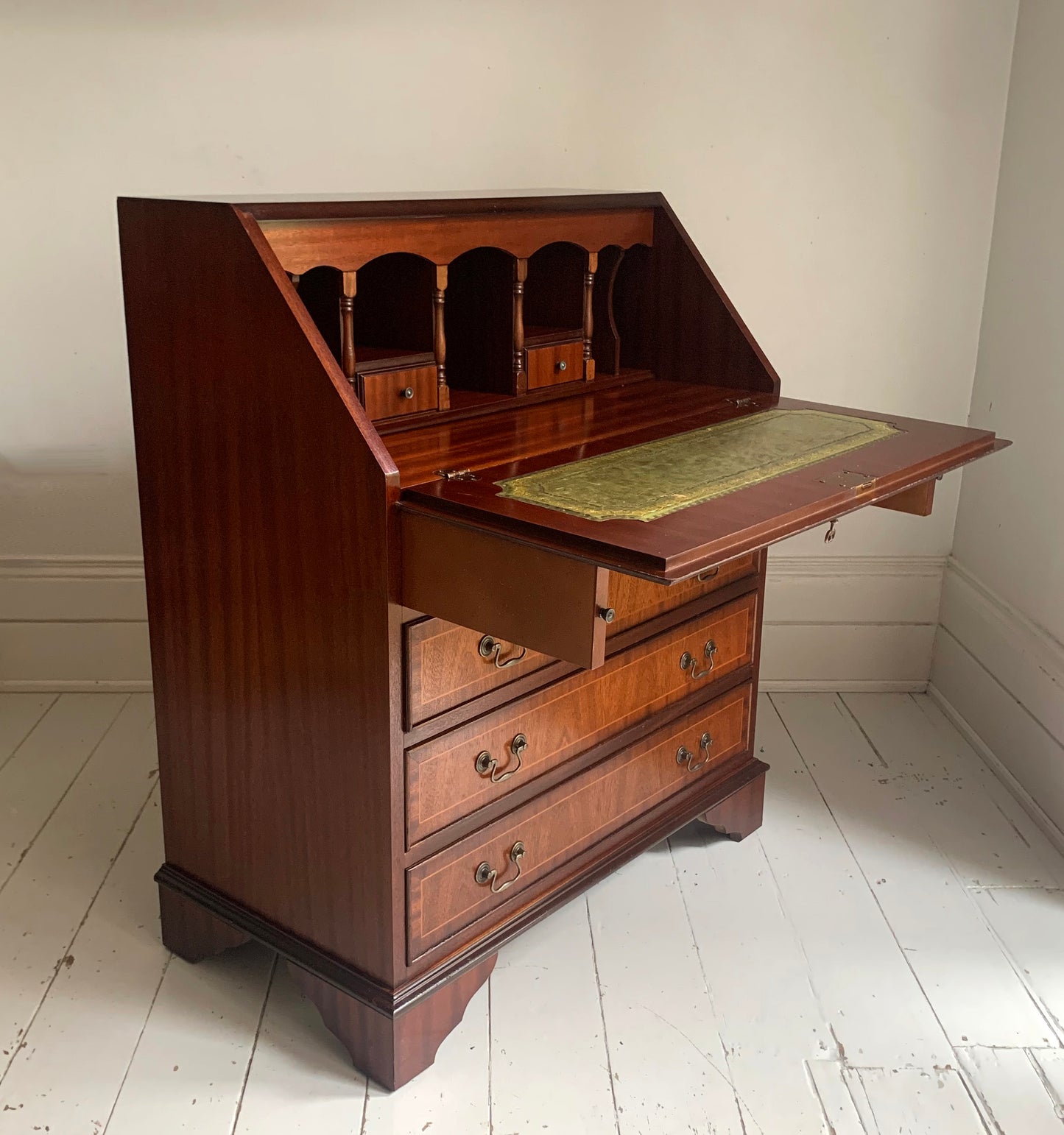 Stunning Georgian Style Fall Front Bureau / Secretaire / Writing Desk